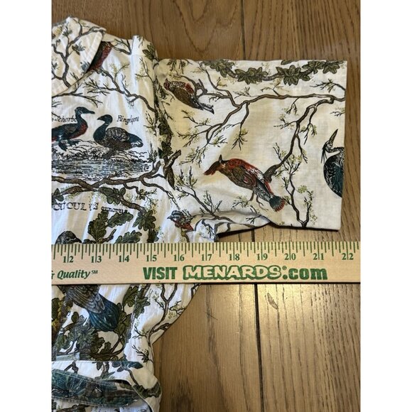 No Brand Short Sleeve Utility Dress Colorful Bird Pattern Women Sz Measured Read - Picture 11 of 16